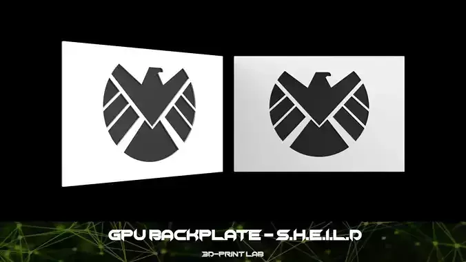 GPU Backplate - Shield 3D print model
