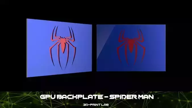 GPU Backplate - Spider Man 3D print model