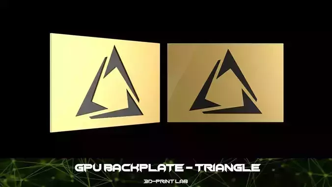 GPU Backplate - Triangle 3D print model