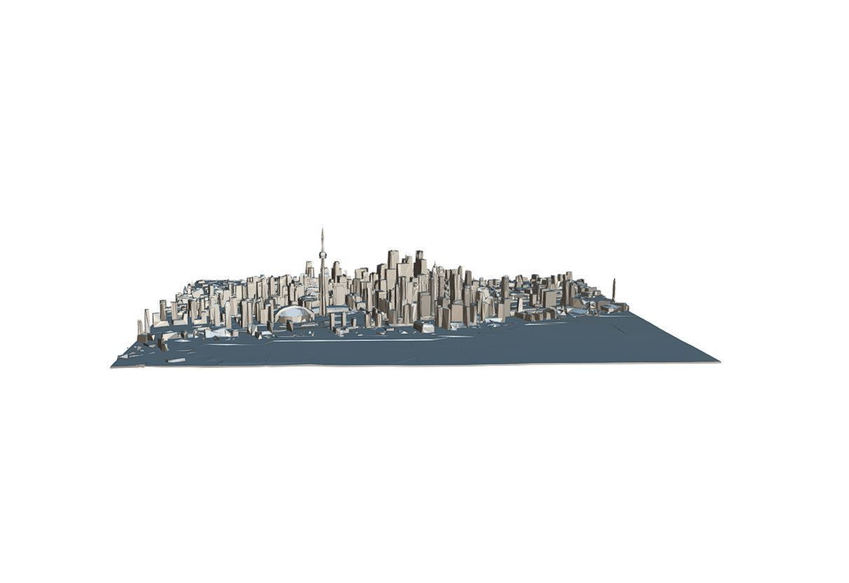The CN Tower-skyline Low-poly 3D model_4