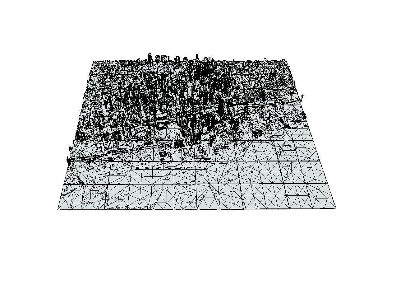 The CN Tower-skyline Low-poly 3D model_9