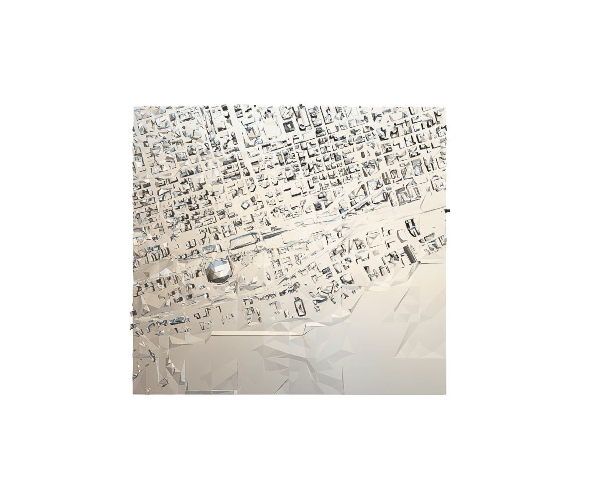The CN Tower-skyline Low-poly 3D model_8
