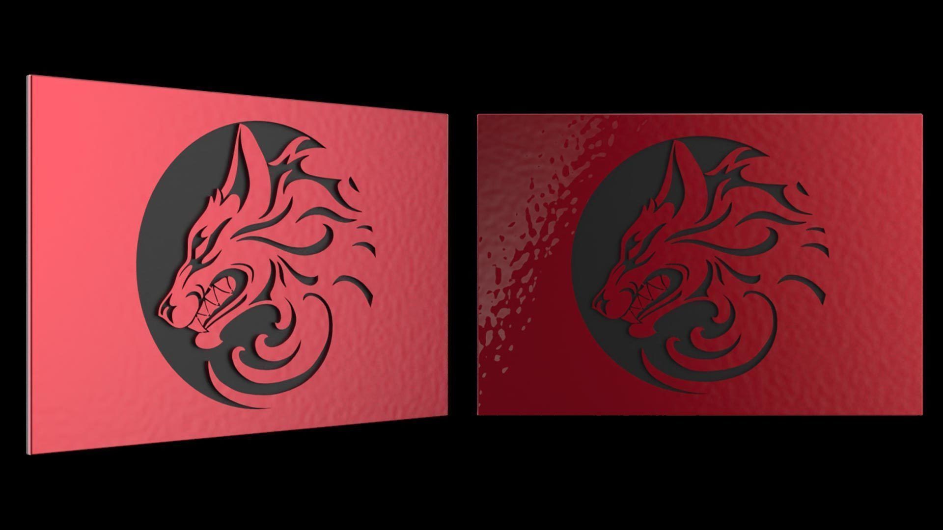 GPU Backplate - Wolf 2 3D print model_1