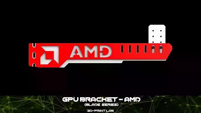 GPU Bracket - Blade Series - AMD 3D print model