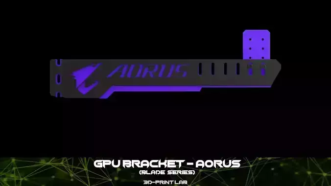 GPU Bracket - Blade Series - Aorus 3D print model