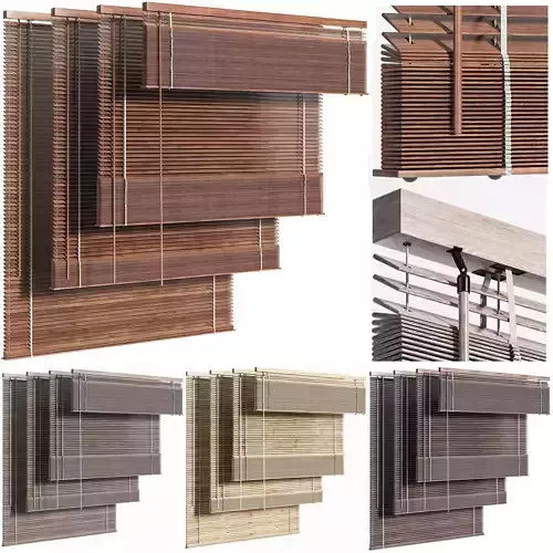 Wooden Blind 01 90 cm