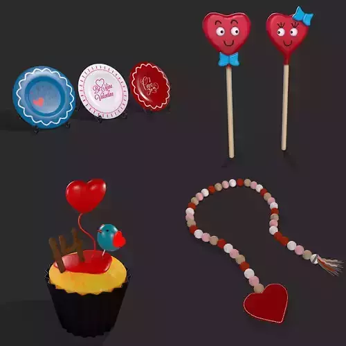 Valentines Mix Eighteen 3D Model Collection