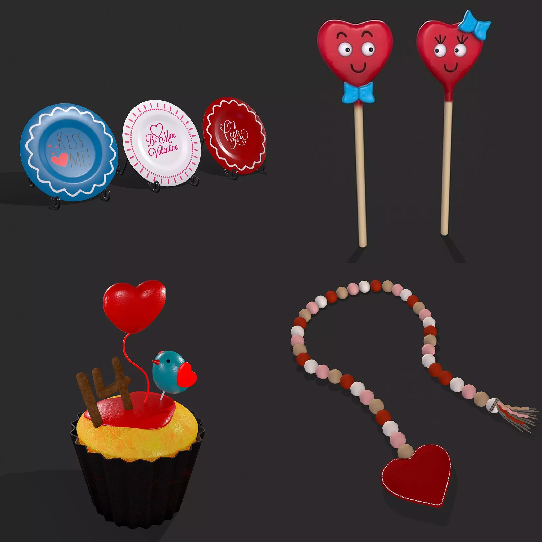 Valentines Mix Eighteen 3D Model Collection_0