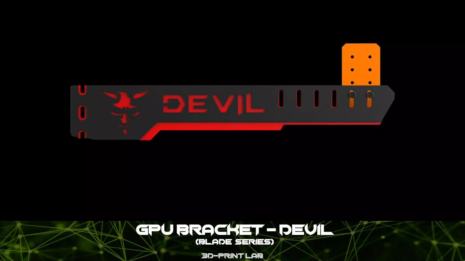 GPU Bracket - Blade Series - Devil 3D print model
