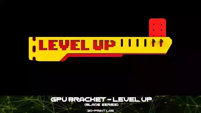 GPU Bracket - Blade Series - Level Up 3D print model
