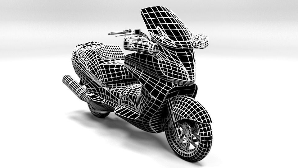 SUZUKI BURGMAN 650 3D model_1