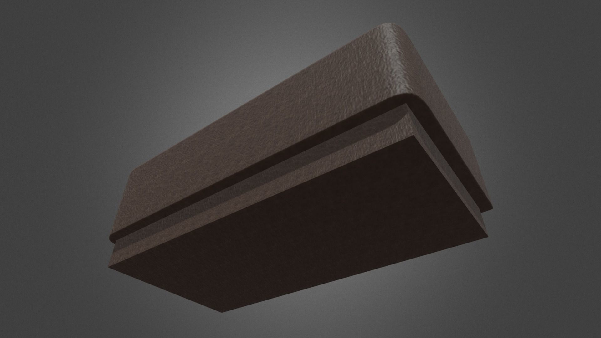 Leather Sofa Low-poly 3D model_5