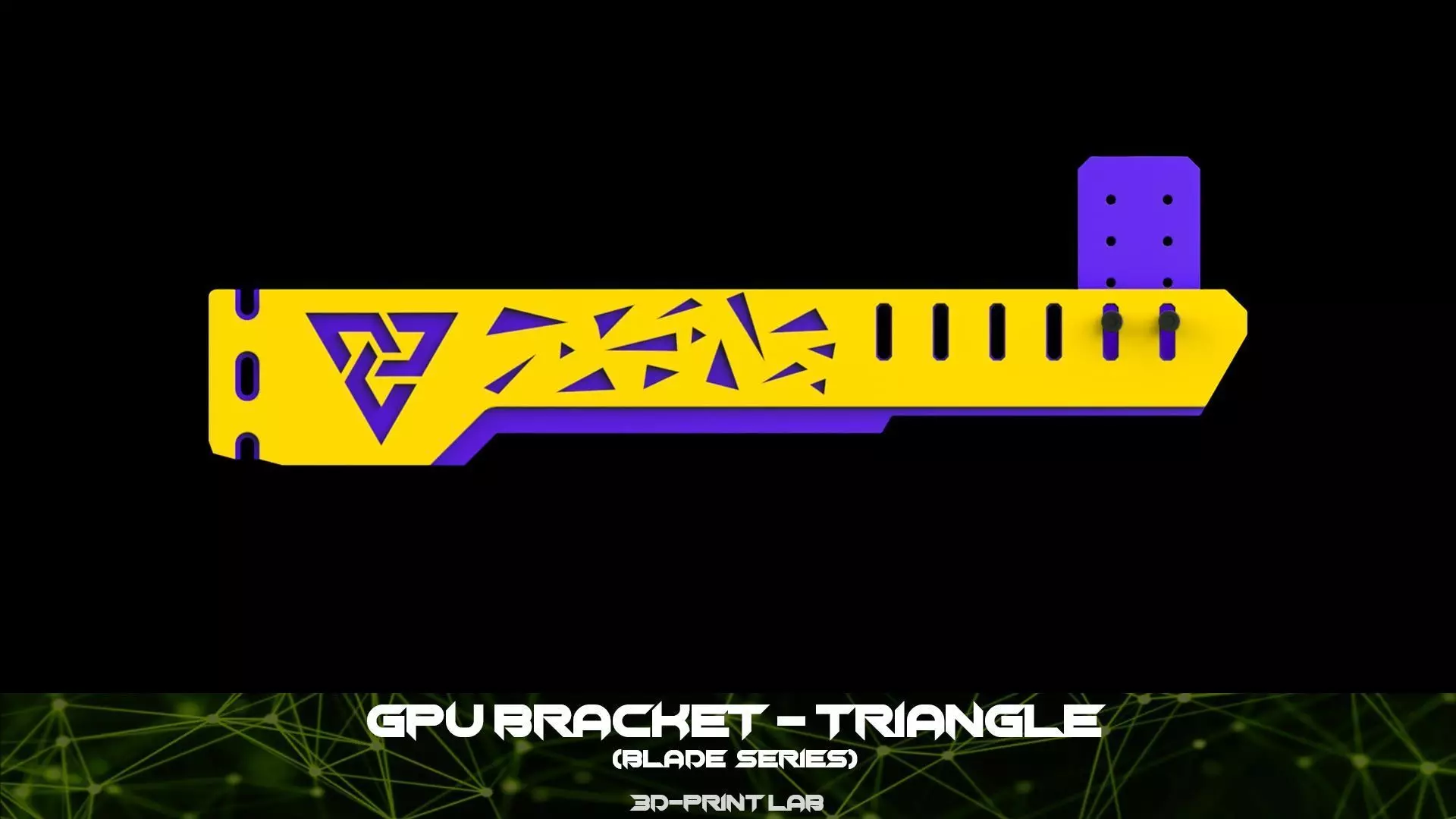 GPU Bracket - Blade Series - Triangle 3D print model