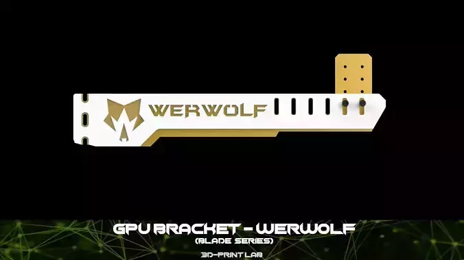 GPU Bracket - Blade Series - Werwolf 3D print model