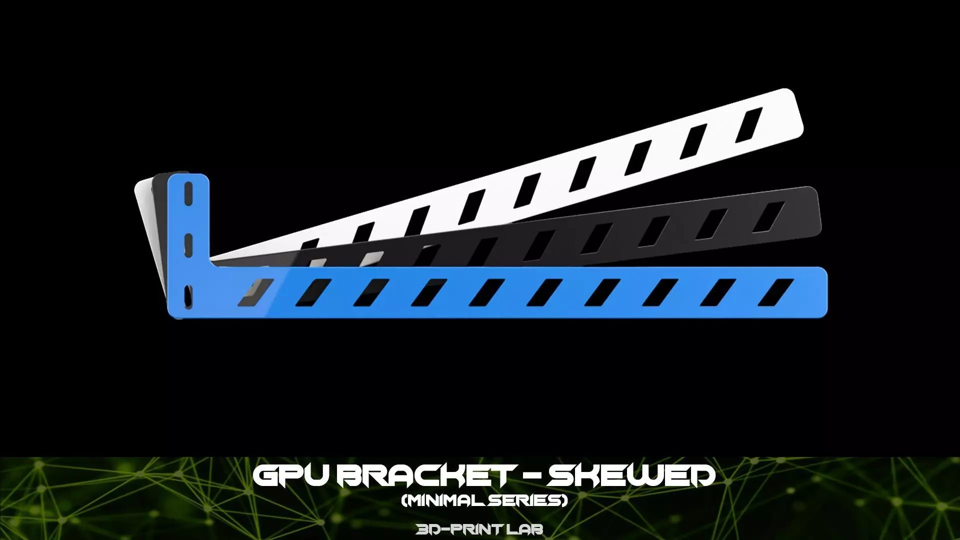 GPU Bracket - Simplex Series - Skewed 3D print model