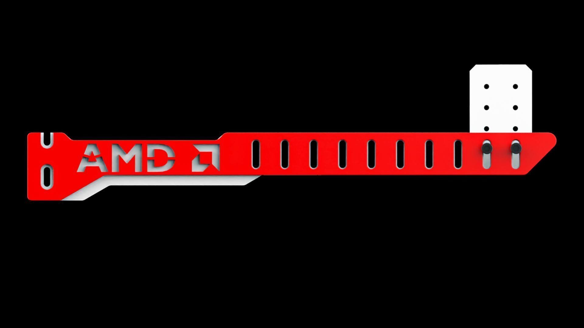 GPU Bracket - Stubborn Series - AMD 3D print model_1