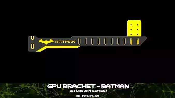 GPU Bracket - Stubborn Series - Batman 3D print model