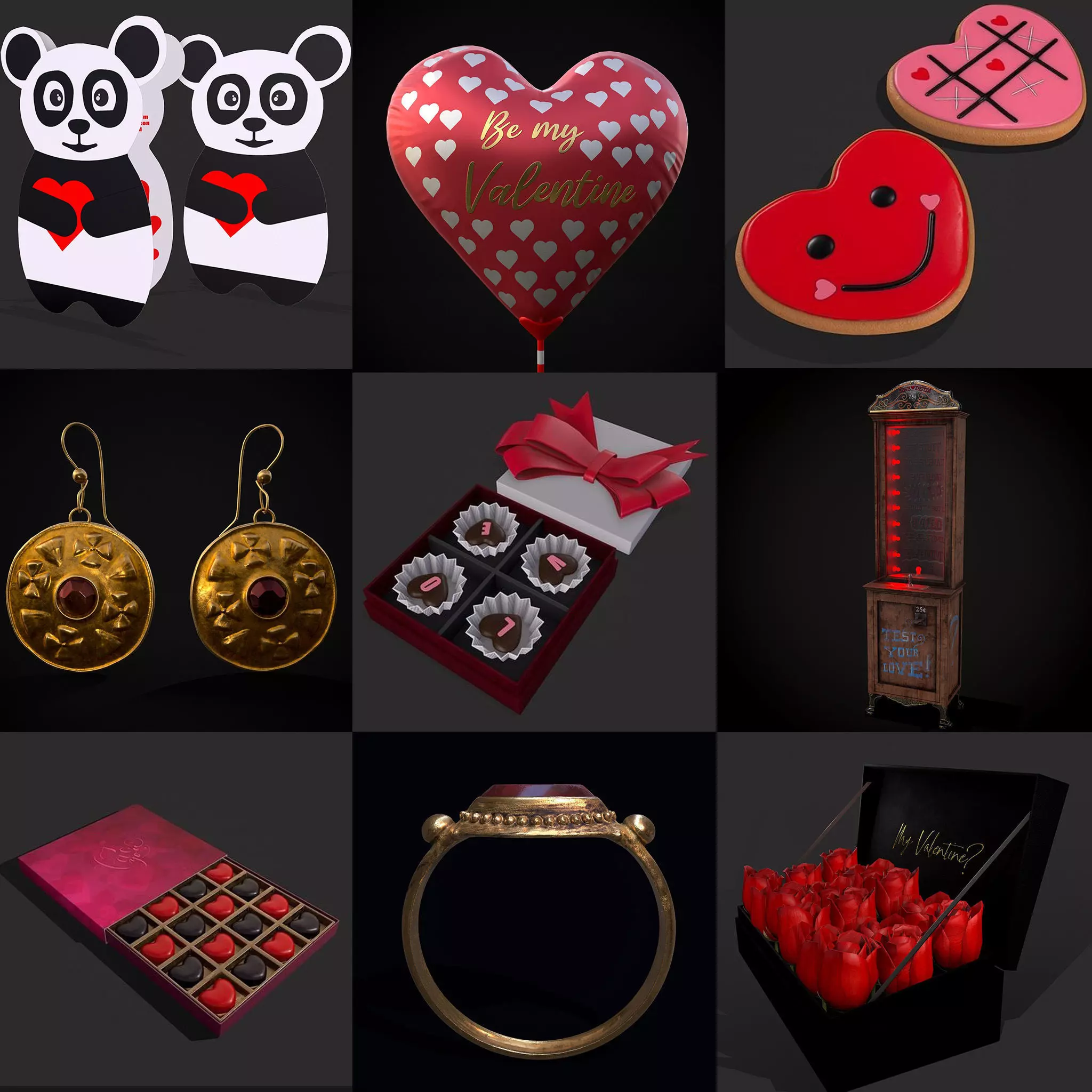Valentines Mix Nineteen 3D Model Collection_0