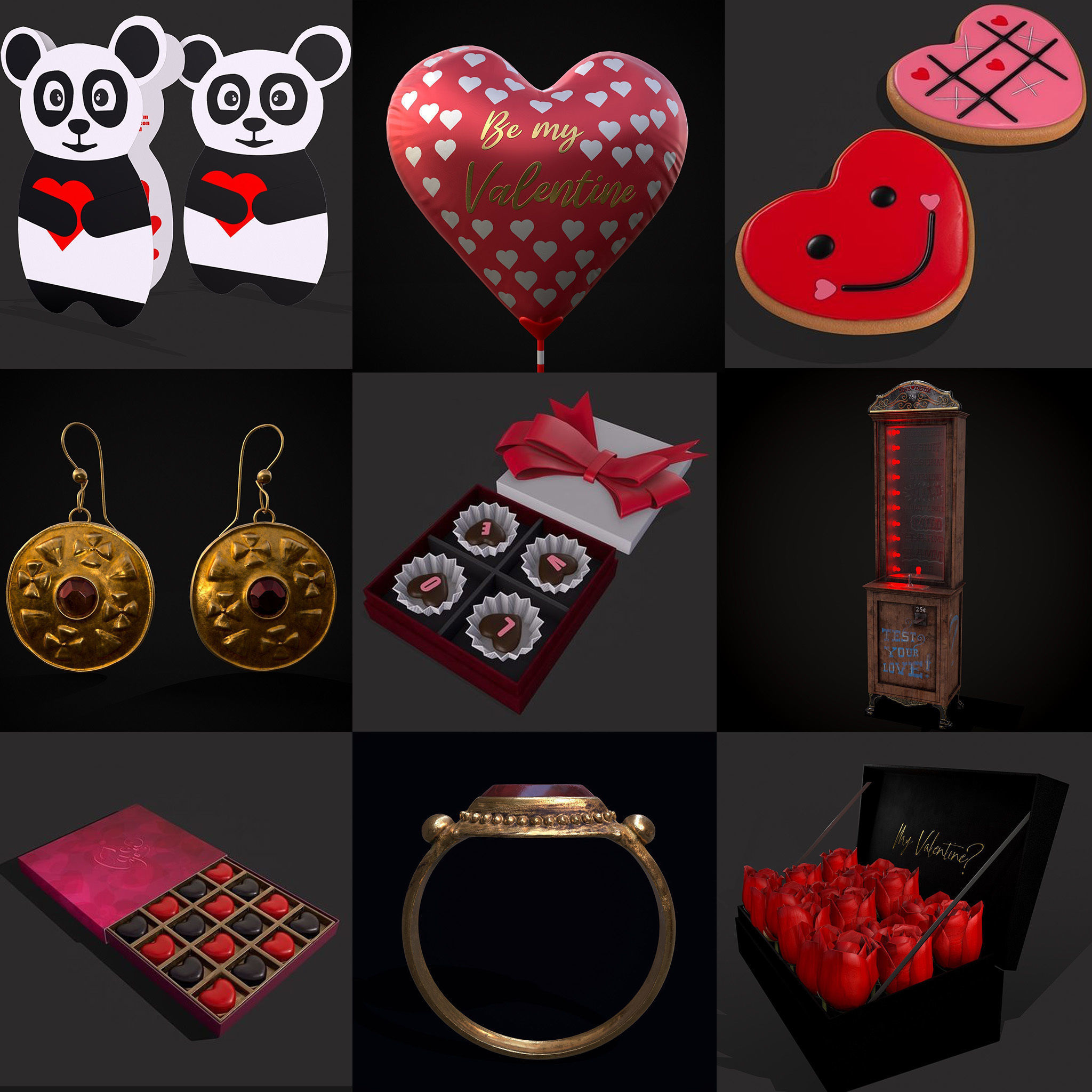 Valentines Mix Nineteen 3D Model Collection_21