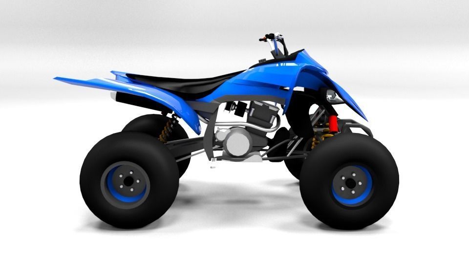 YAMAHA QUAD YFM700R 3D model_6