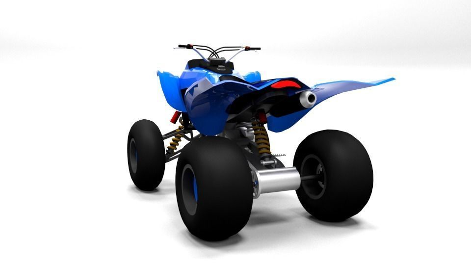 YAMAHA QUAD YFM700R 3D model_4