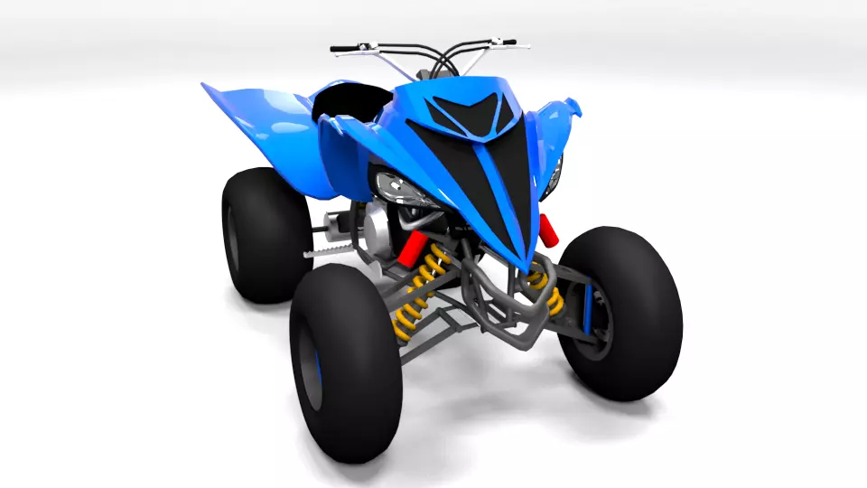 YAMAHA QUAD YFM700R 3D model_0