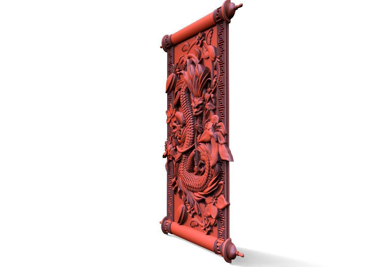 Chinese dragon CNC 3D print model_2