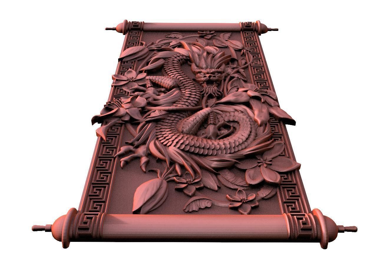 Chinese dragon CNC 3D print model_4