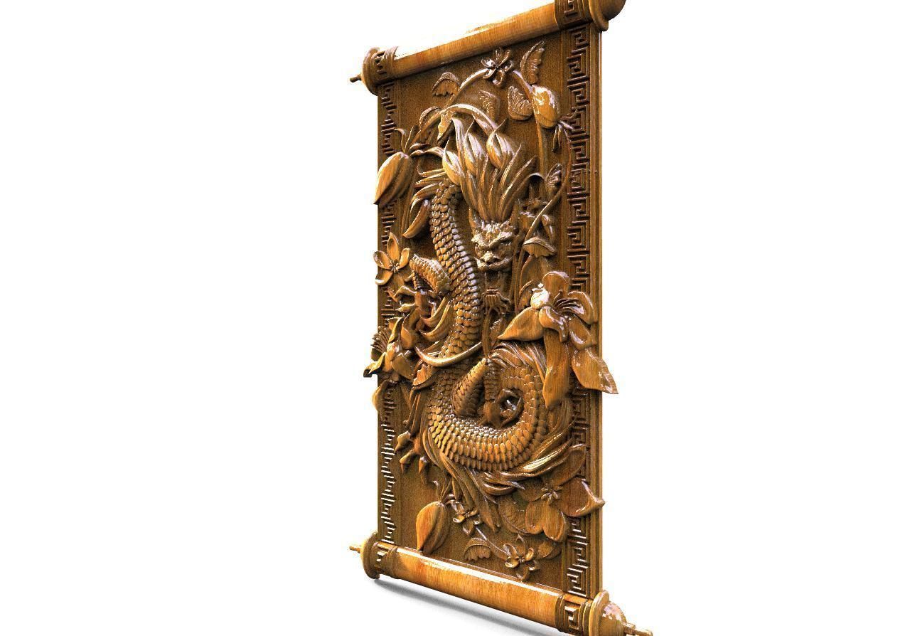 Chinese dragon CNC 3D print model_6