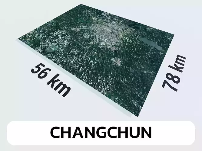 Changchun China City Landscape 3D Model