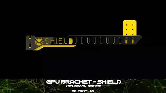 GPU Bracket - Stubborn Series - Shield 3D print model