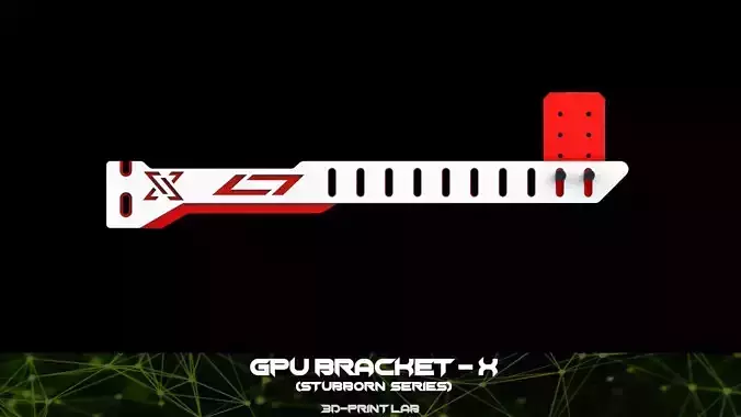 GPU Bracket - Stubborn Series - X 3D print model