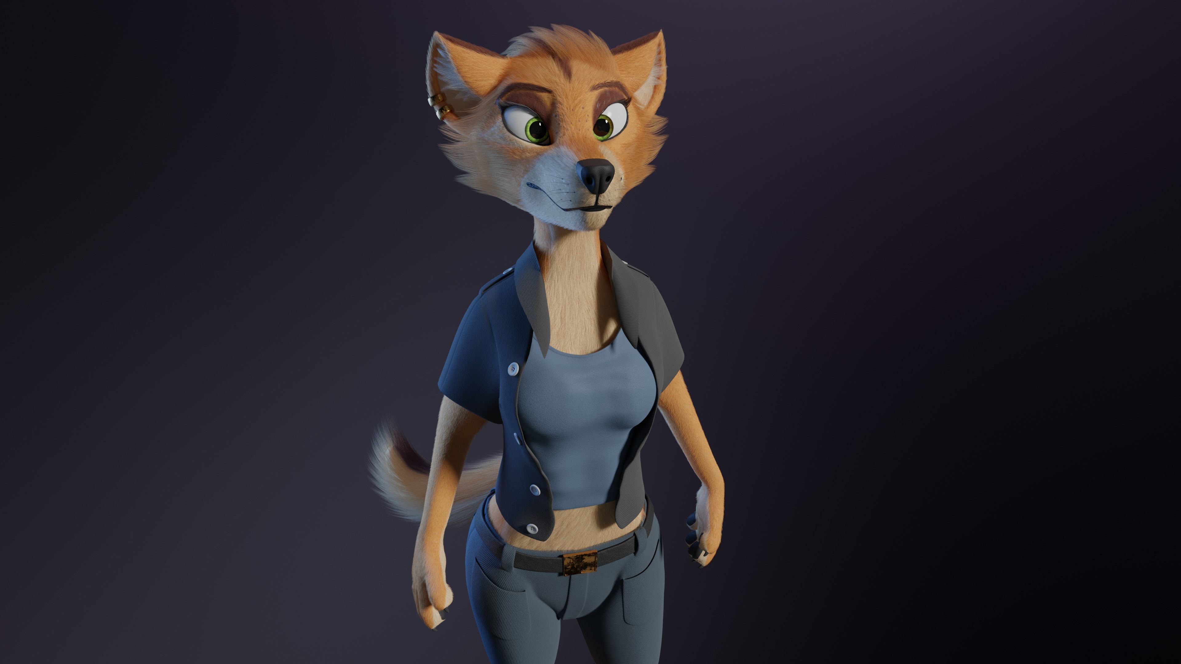Rachel Anthro Dingo 3D model_2