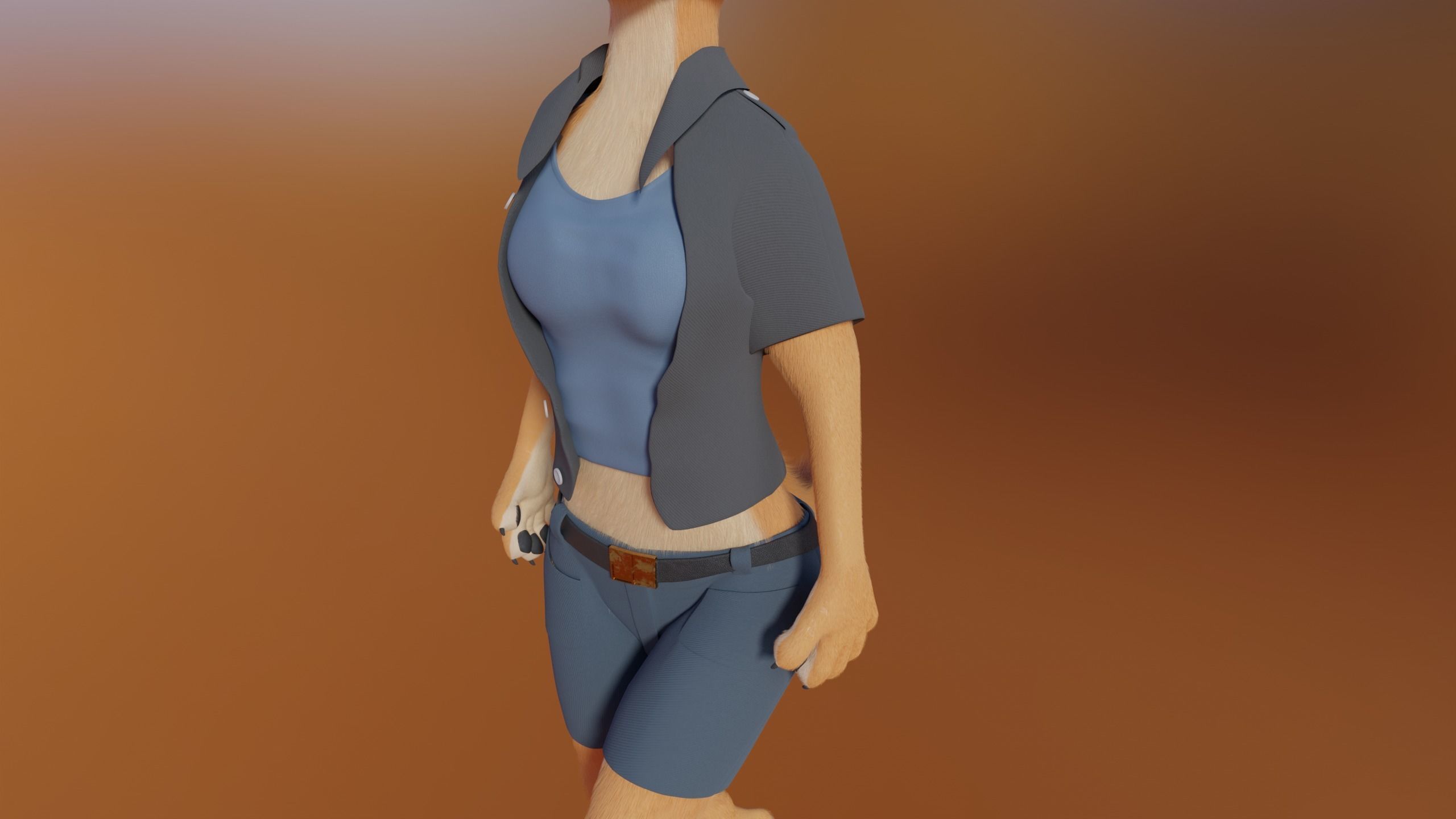 Rachel Anthro Dingo 3D model_35