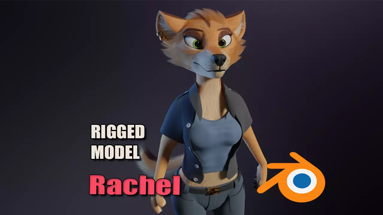 Rachel Anthro Dingo 3D model_0