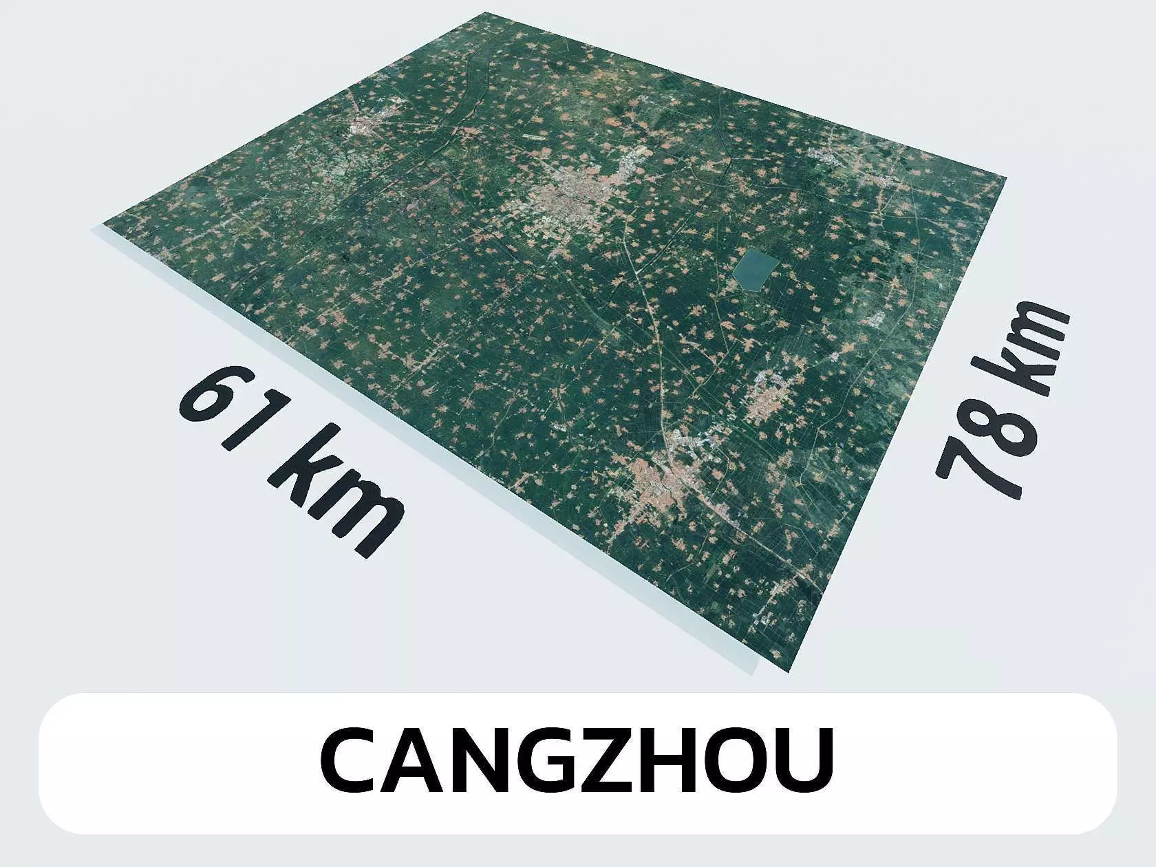 Cangzhou China City Landscape 3D Model 3D model