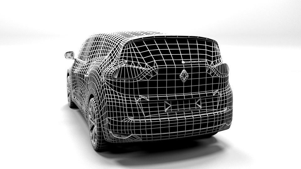 RENAULT GRAND SCENIC Low-poly 3D model_3