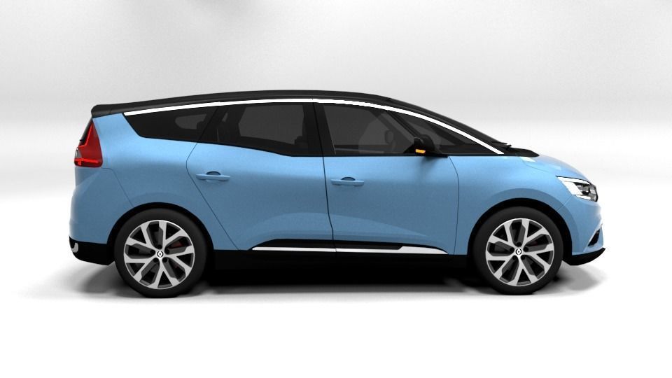 RENAULT GRAND SCENIC Low-poly 3D model_6