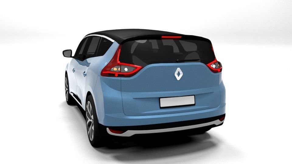 RENAULT GRAND SCENIC Low-poly 3D model_2