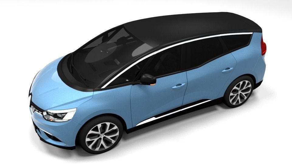 RENAULT GRAND SCENIC Low-poly 3D model_4