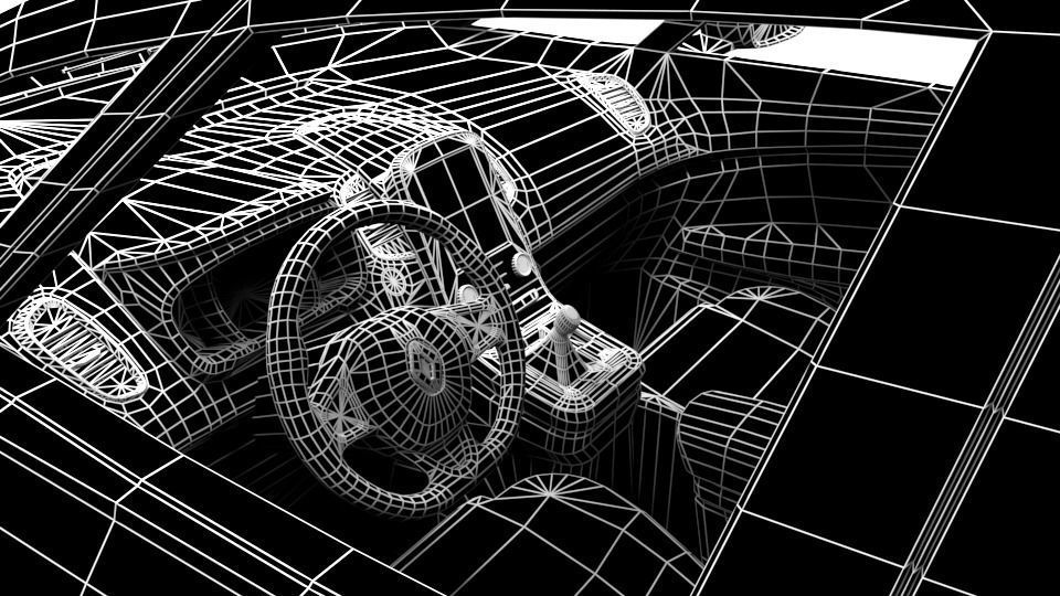 RENAULT GRAND SCENIC Low-poly 3D model_9