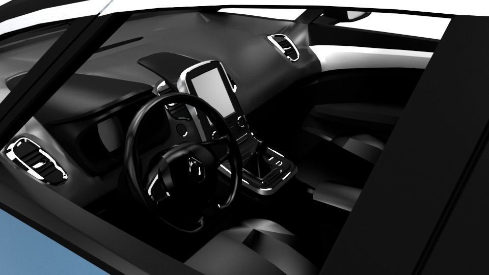 RENAULT GRAND SCENIC Low-poly 3D model_8