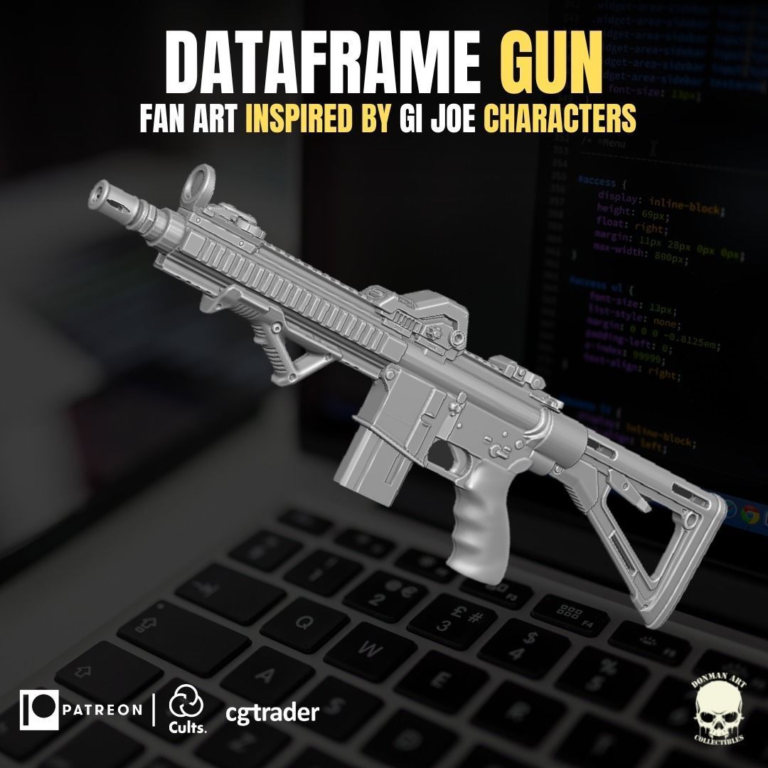 Dataframe Accesory 3D printable File For Action Figures 3D print model_14