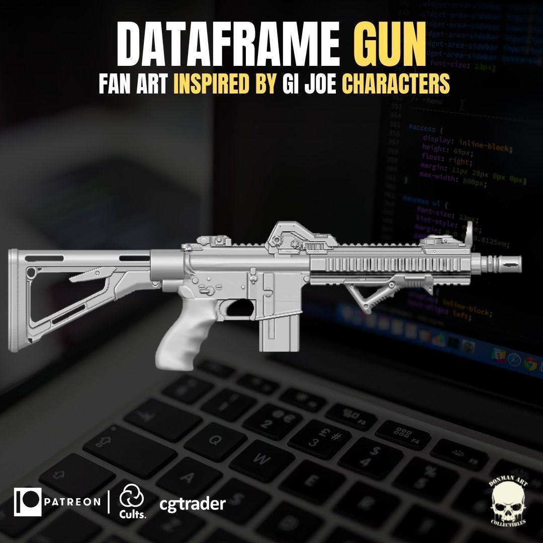 Dataframe Accesory 3D printable File For Action Figures 3D print model_10