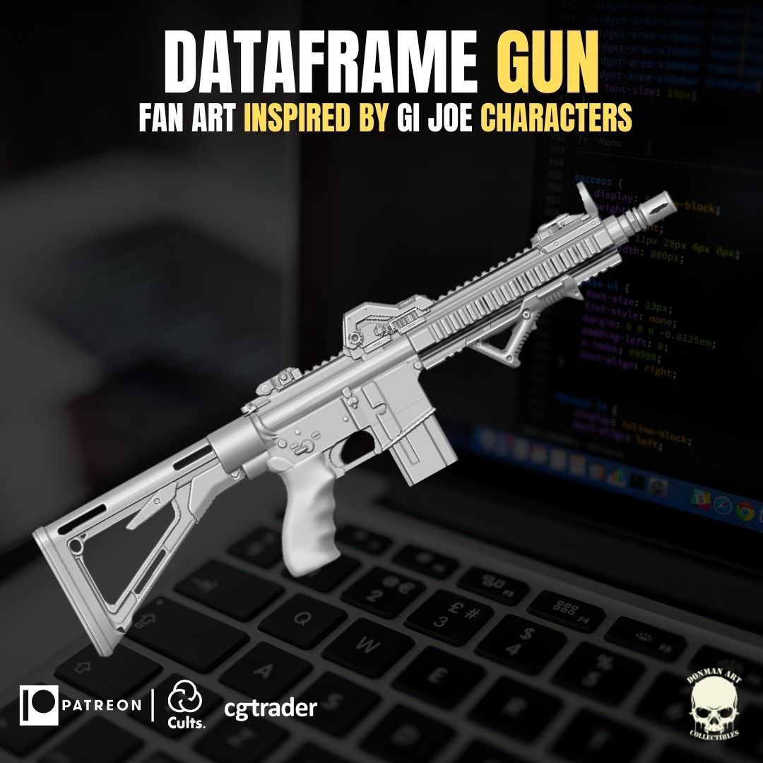 Dataframe Accesory 3D printable File For Action Figures 3D print model_12