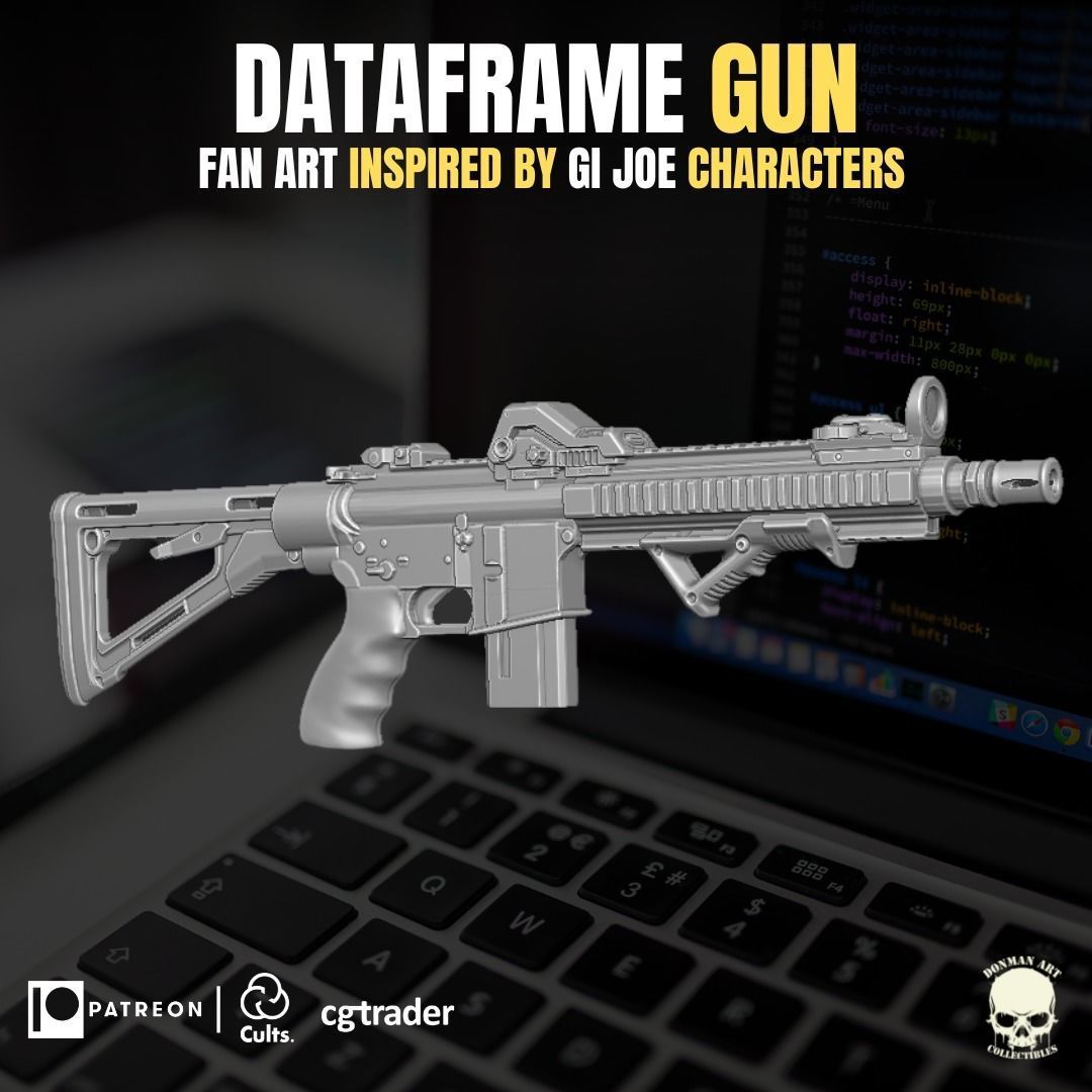 Dataframe Accesory 3D printable File For Action Figures 3D print model_15