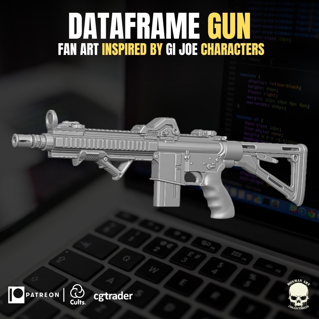 Dataframe Accesory 3D printable File For Action Figures 3D print model_13