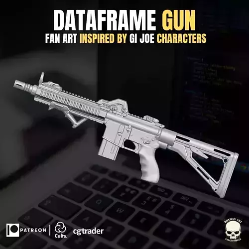 Dataframe Accesory 3D printable File For Action Figures 3D print model