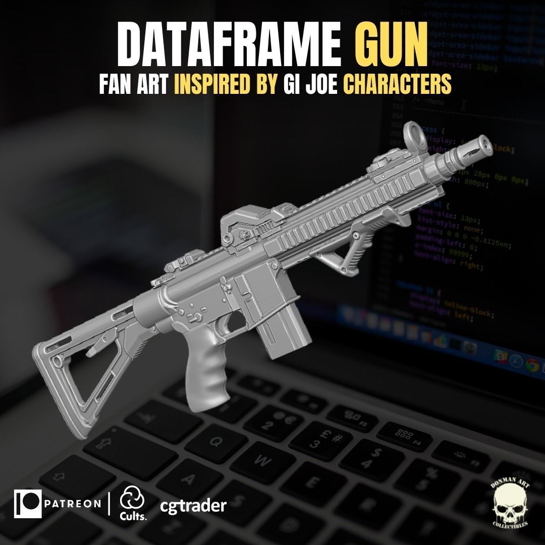 Dataframe Accesory 3D printable File For Action Figures 3D print model_22