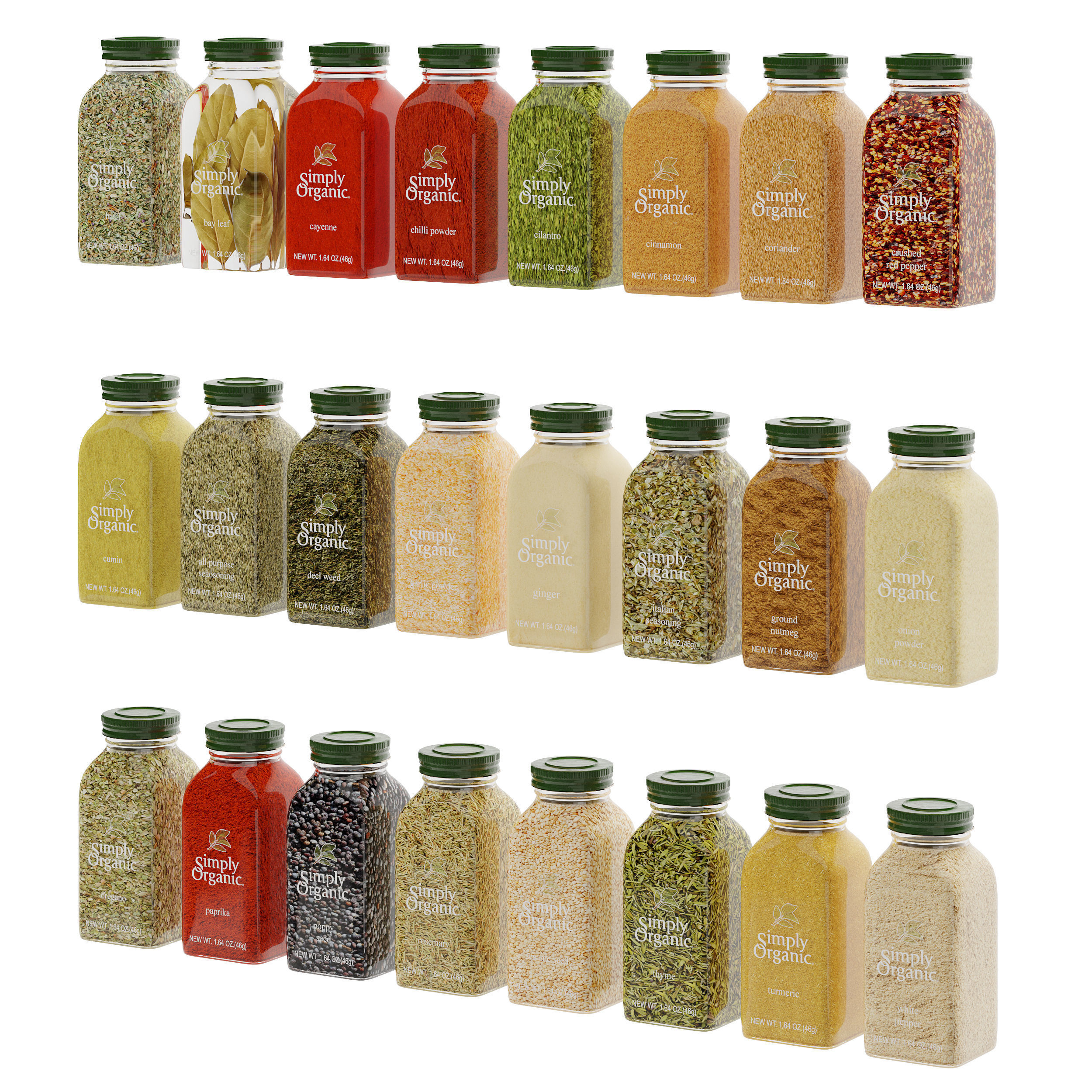 Simply Organic Spices 3D model_1